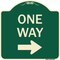 Signmission One Way Right Arrow Heavy-Gauge Aluminum Architectural Sign, 18" x 18", G-1818-23521 A-DES-G-1818-23521 - alternate 1